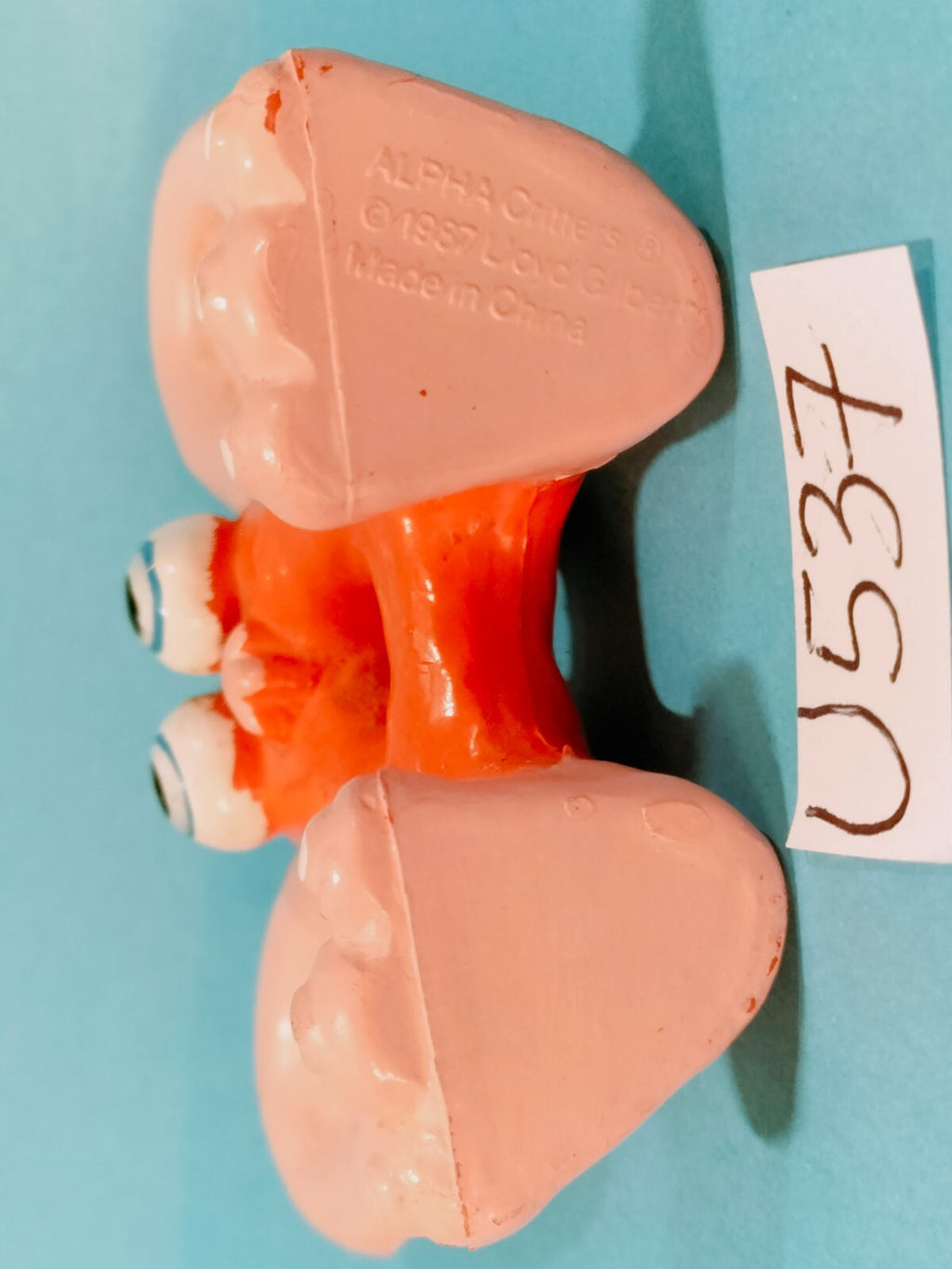 Figurine U537: Lloyd Gilbert Alpha Critters 5cm Alphabet 1987 Letter A