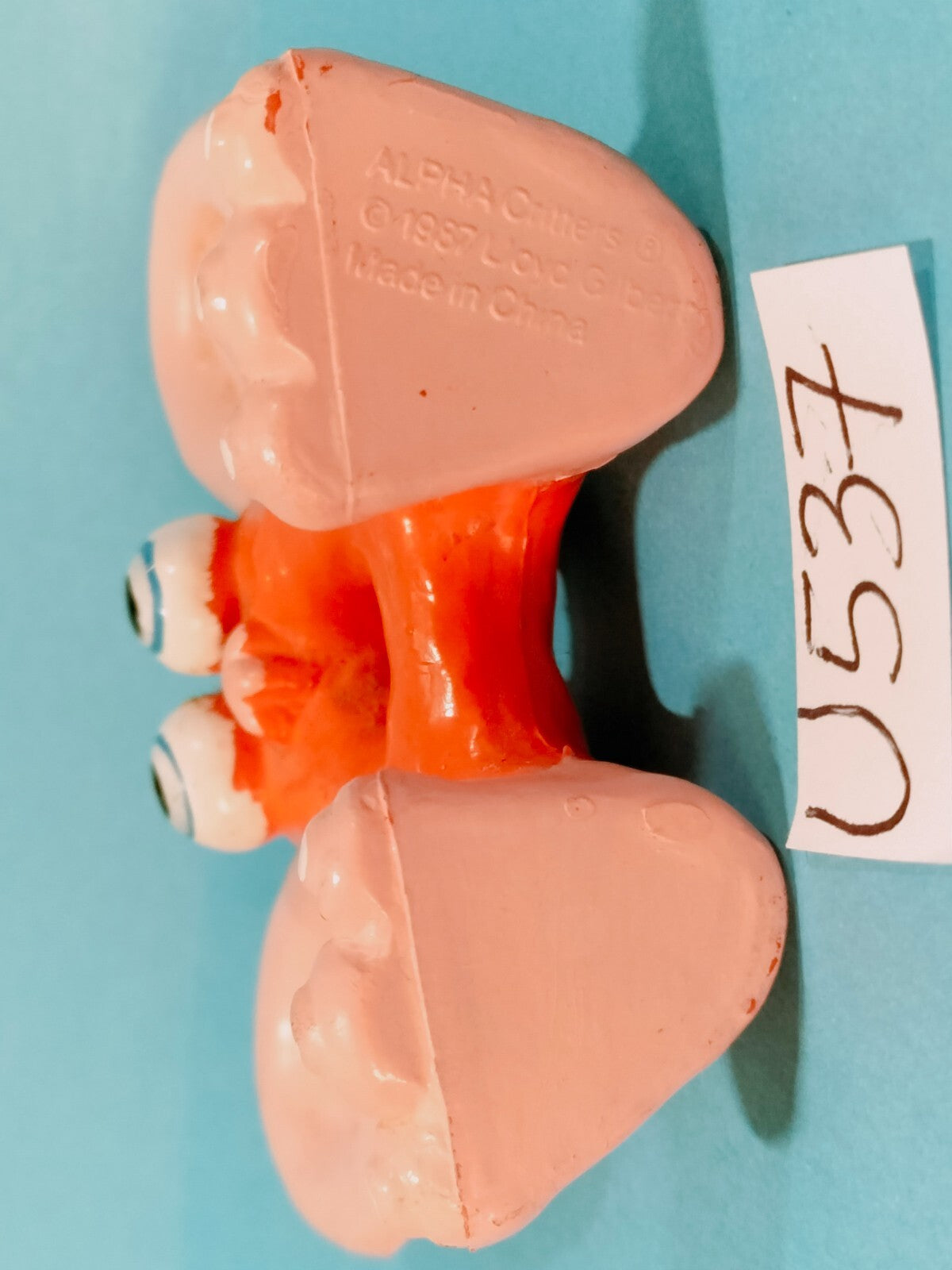 Figurine U537: Lloyd Gilbert Alpha Critters 5cm Alphabet 1987 Letter A