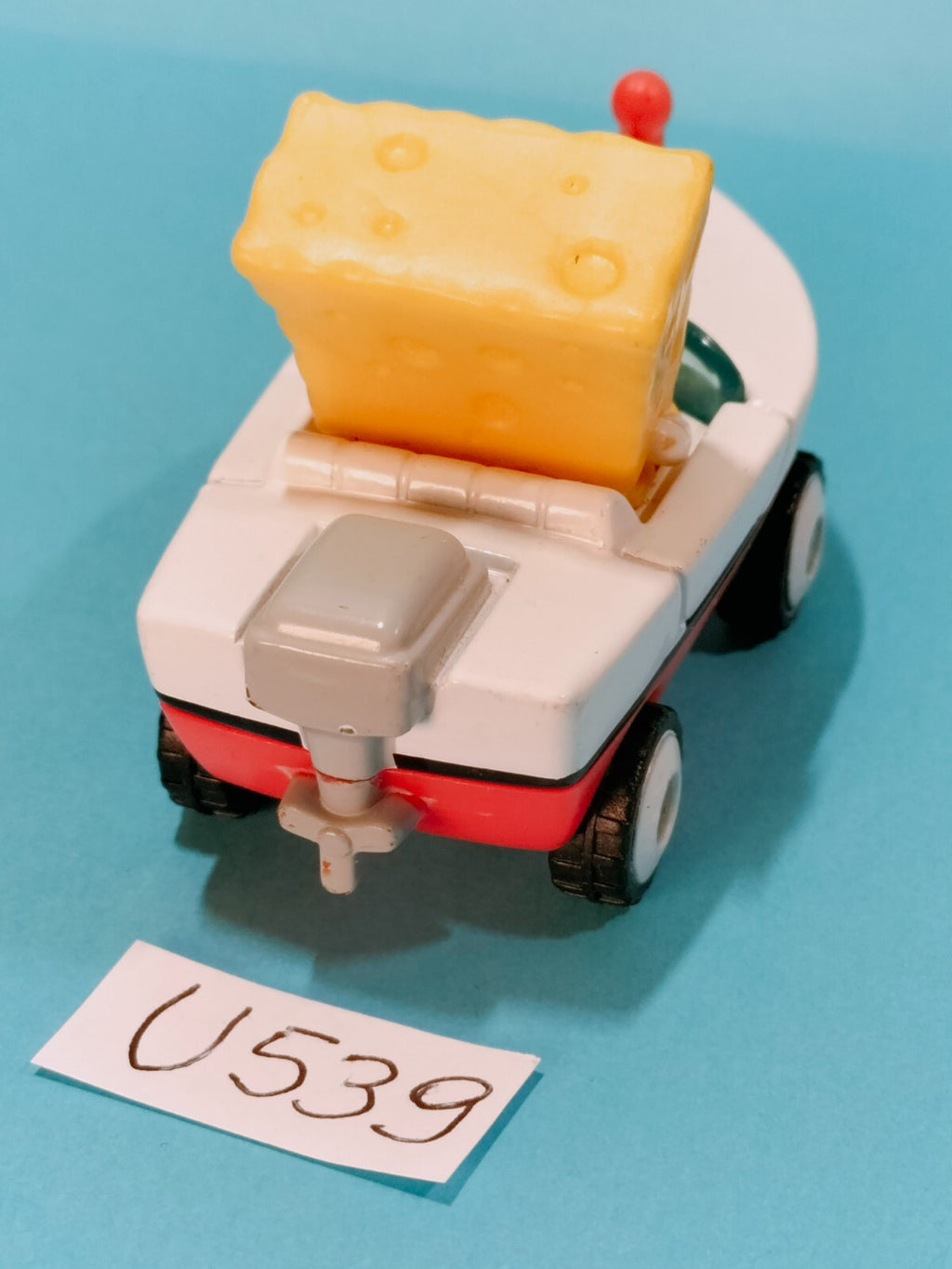 Figurine U539: SpongeBob SquarePants on a boat 2004 Mattel Viacom 4.5x7cm