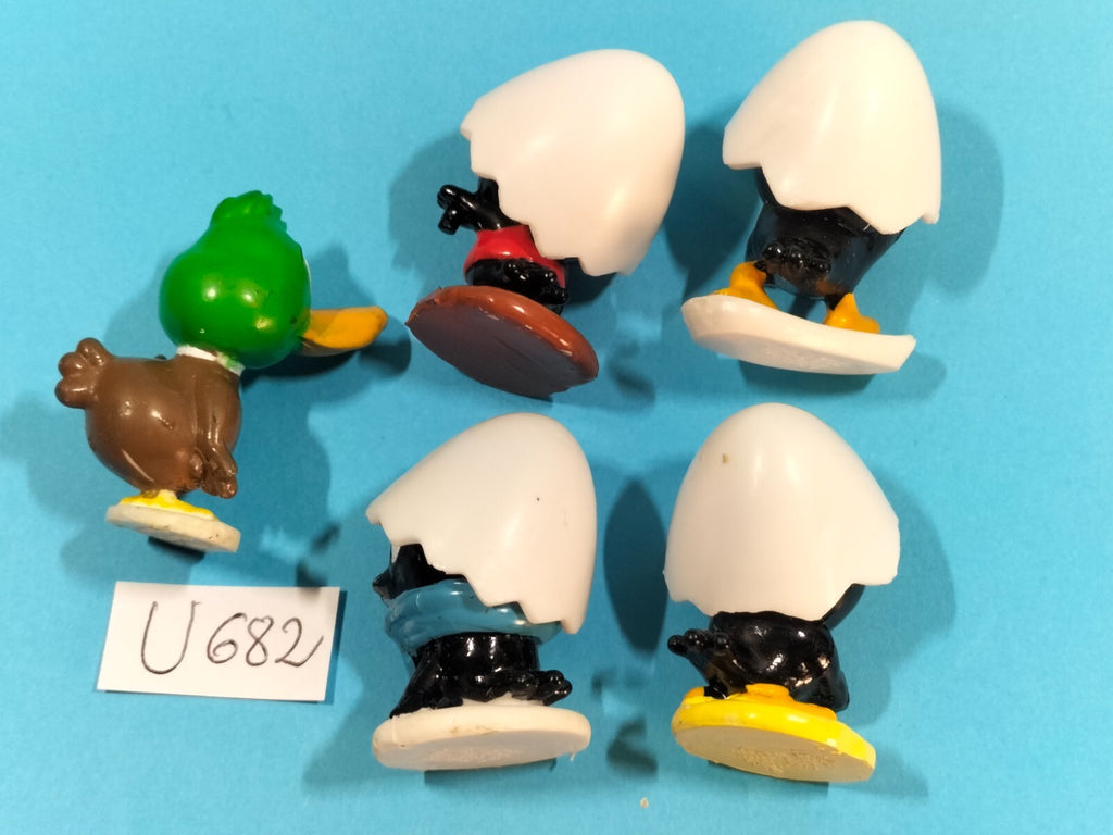 Lot U682: 5 Calimero figurines 3cm Pagot 1997 Kinder Italy