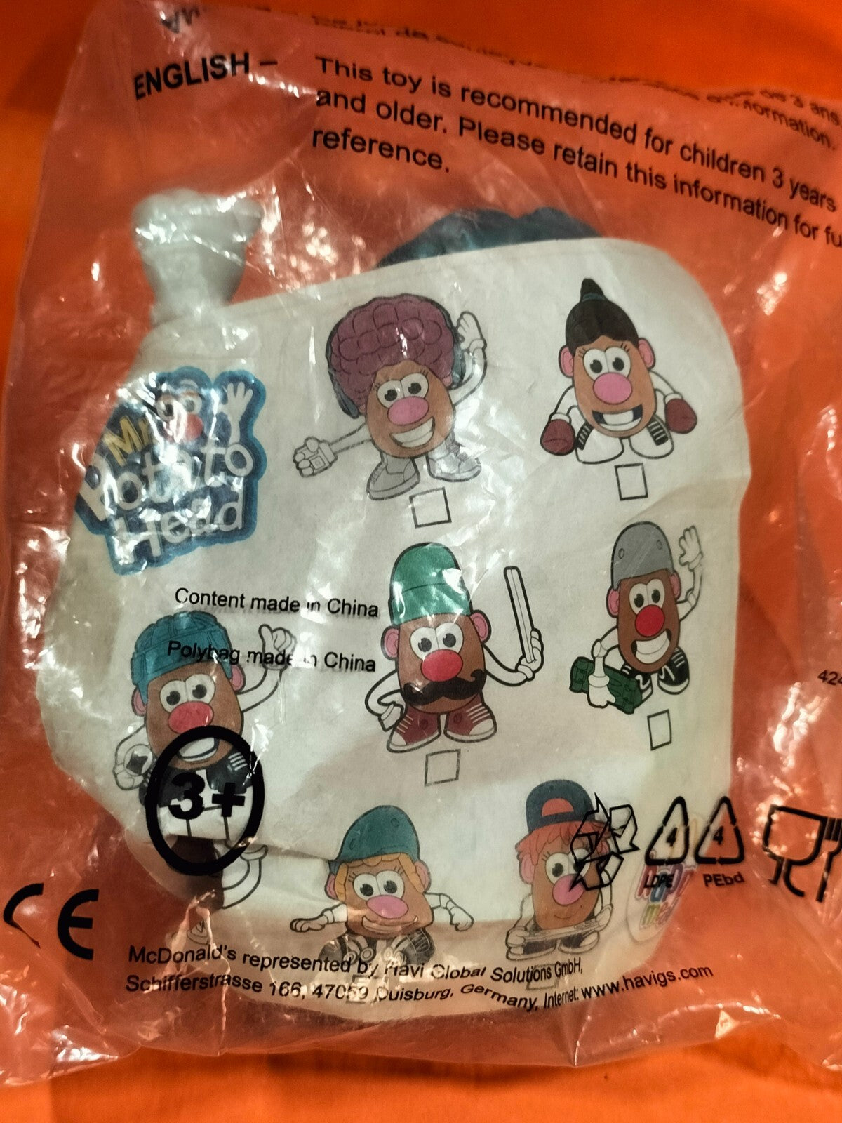 Figurine U579: Mr. Potato Mr. Potato Head McDonald's New