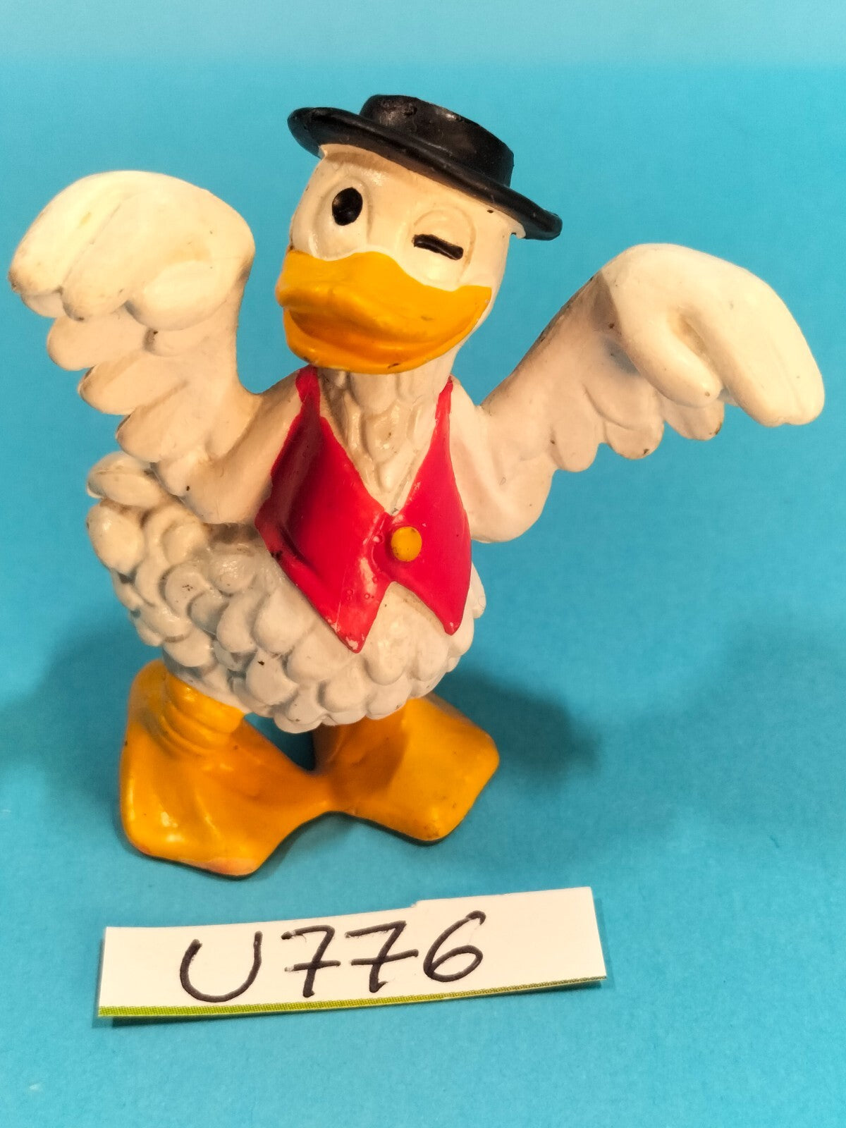 Figurine U776: Dancing duck 5cm Dancing duck Bully 1981 West Germany