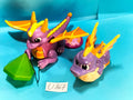 Lot U867: 2 Dragon Spyro figurines 10-12 cm Taco Bell...