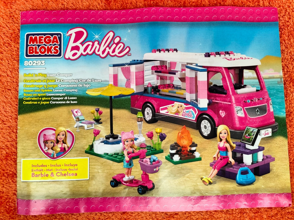 Lot V061: MEGA BLOKS BARBIE camper van 80293 Luxury camper Build 'n Play