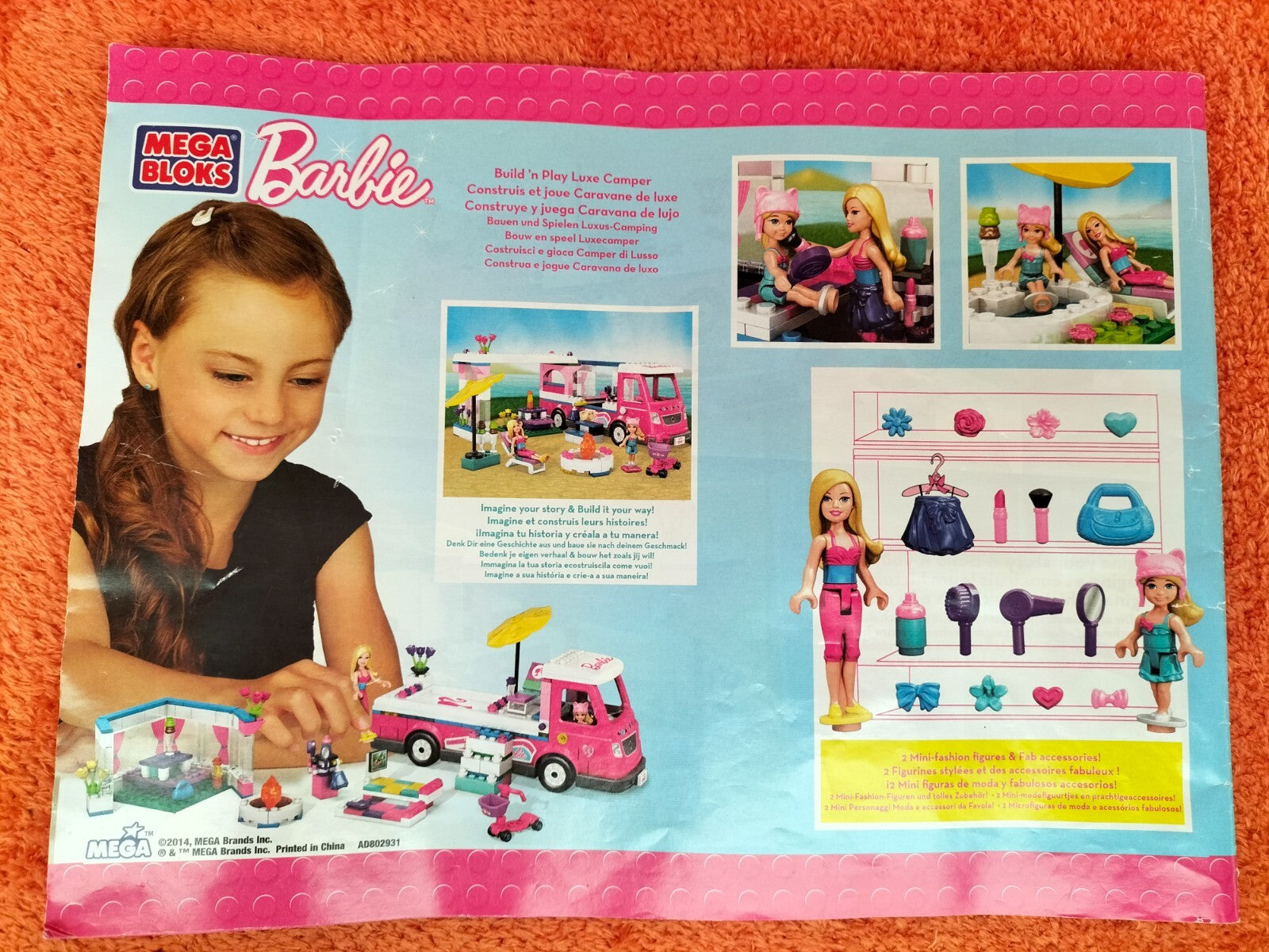 Lot V061: MEGA BLOKS BARBIE camper van 80293 Luxury camper Build 'n Play