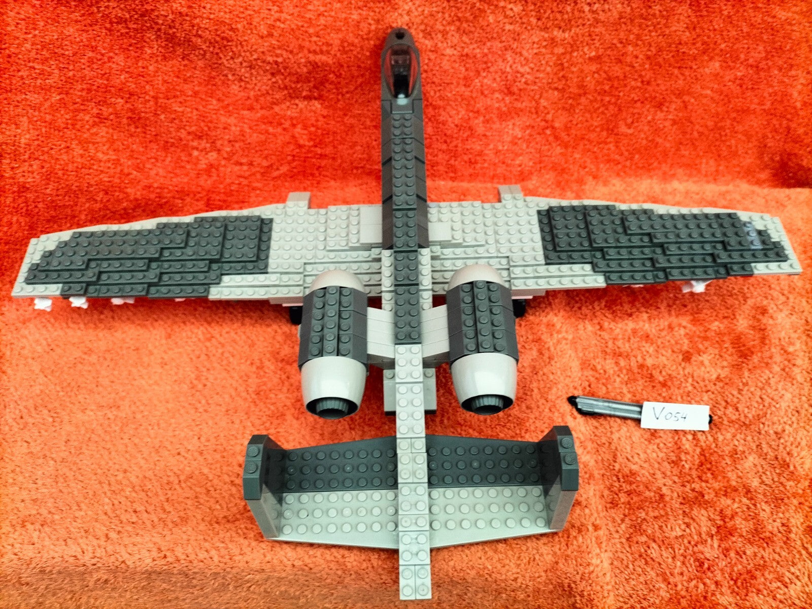 Lot V054: Mega Bloks 3707 Air Force Warthog airplane (rare)