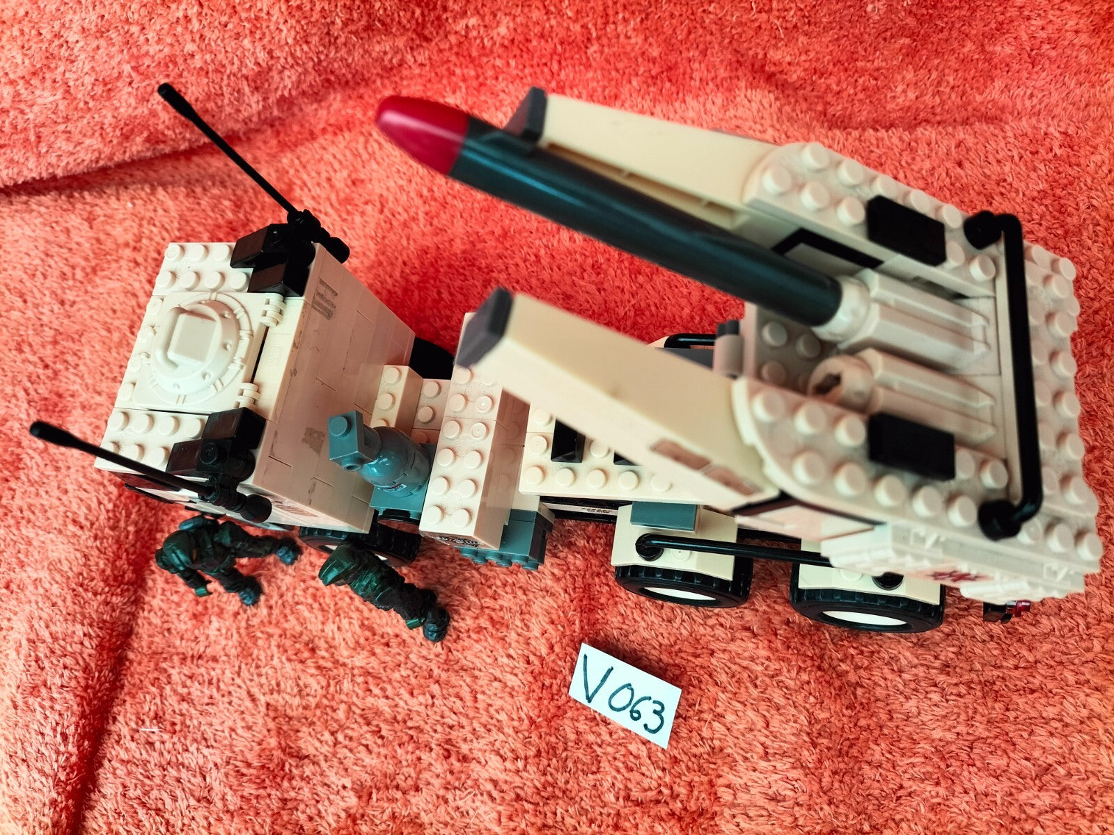 Lot V063: Mega Bloks Pro Builder Missile Launcher War Truck 3731 (rare)
