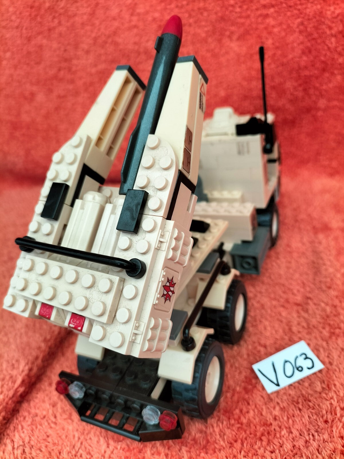 Lot V063: Mega Bloks Pro Builder Missile Launcher War Truck 3731 (rare)