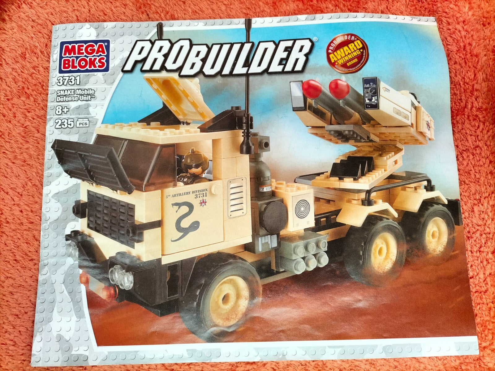 Lot V063: Mega Bloks Pro Builder Missile Launcher War Truck 3731 (rare)