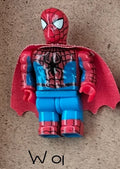 Figure W01: Spider-Man (with cape) Mega Bloks (compatible with LEGO) Marvel