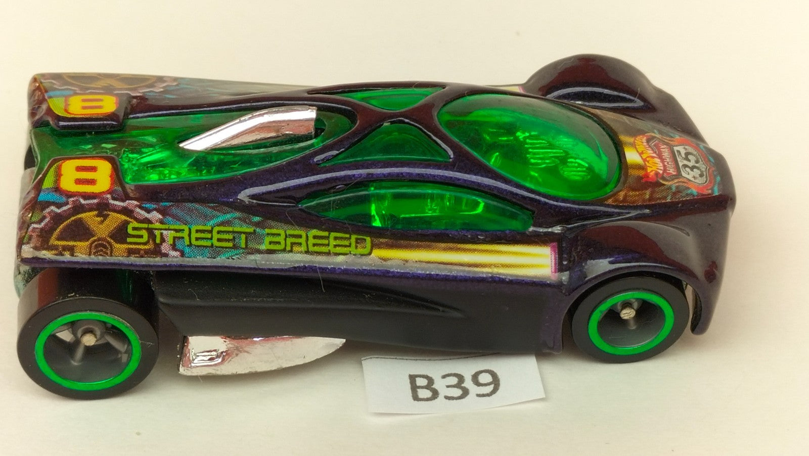 Car B39 Hot Wheels World race Sling Shot Highway 35 street breed 8 - Rare