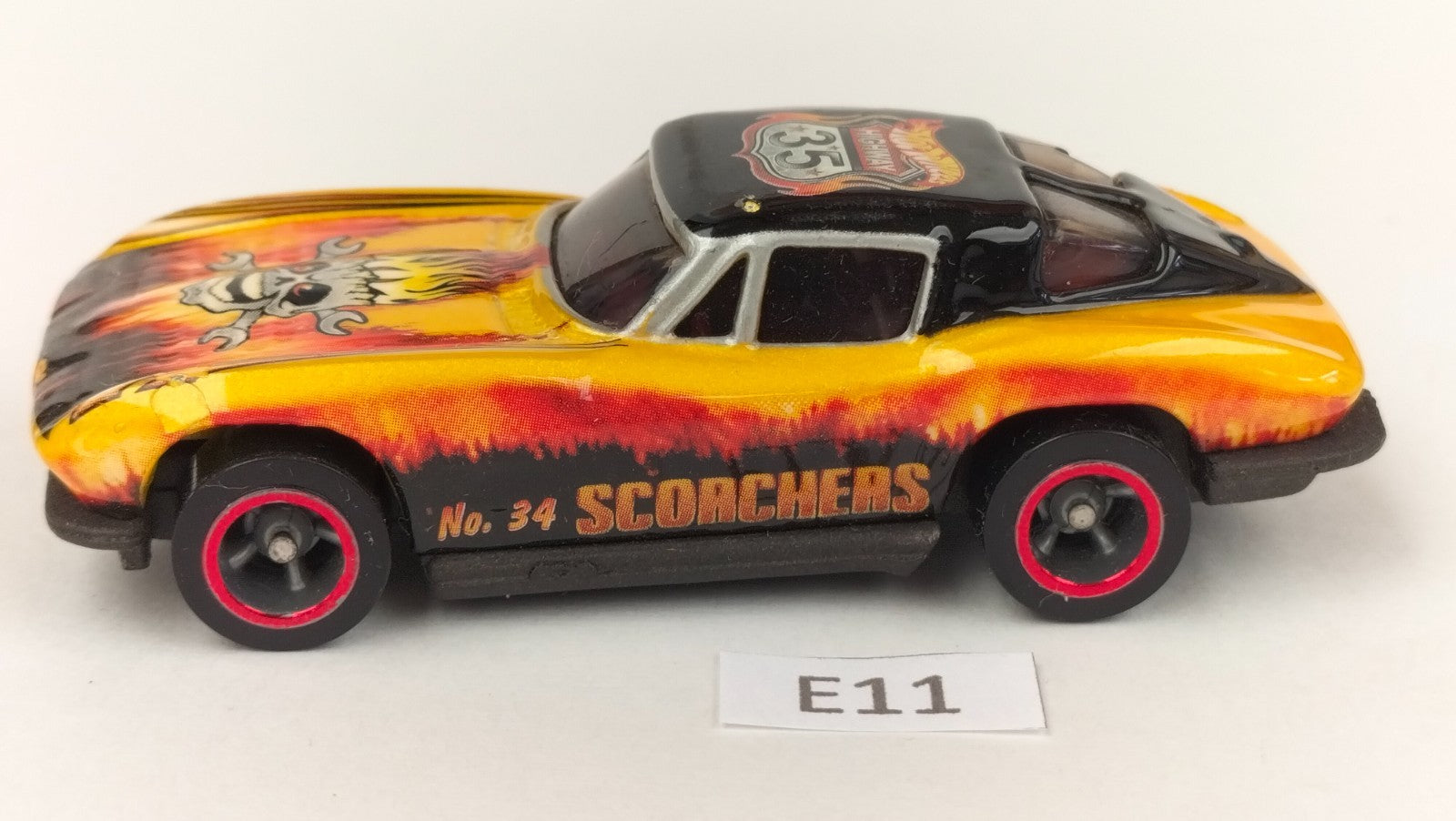 E11 Hot Wheels Chevrolet '63 Corvette Stingray 'Scorchers' #34 rare