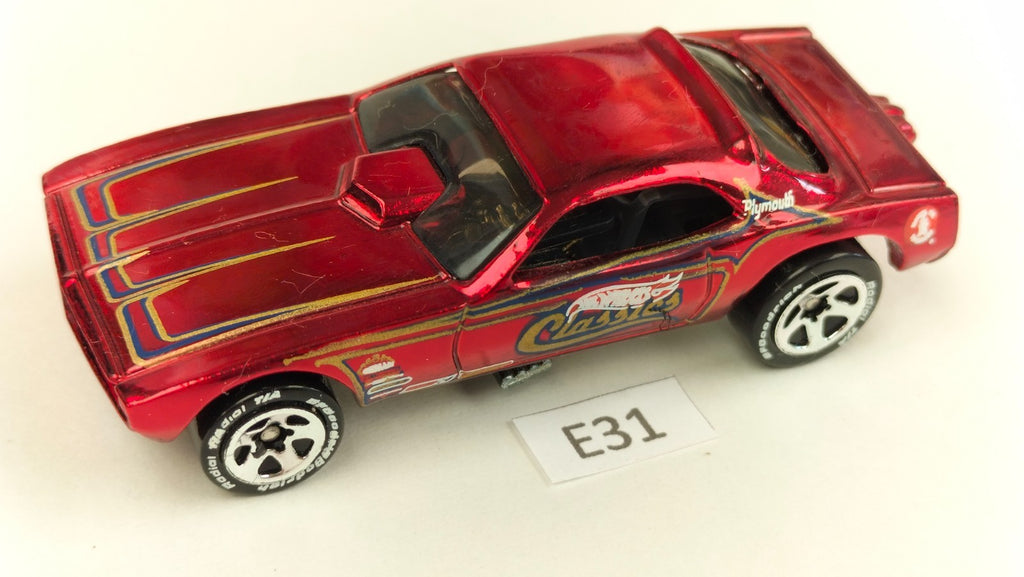 Voiture E31 Hot Wheels 1970 Plymouth Cuda Snake Vintage rare