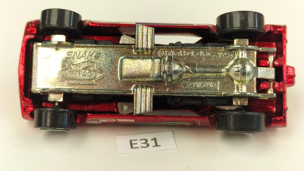 Voiture E31 Hot Wheels 1970 Plymouth Cuda Snake Vintage rare