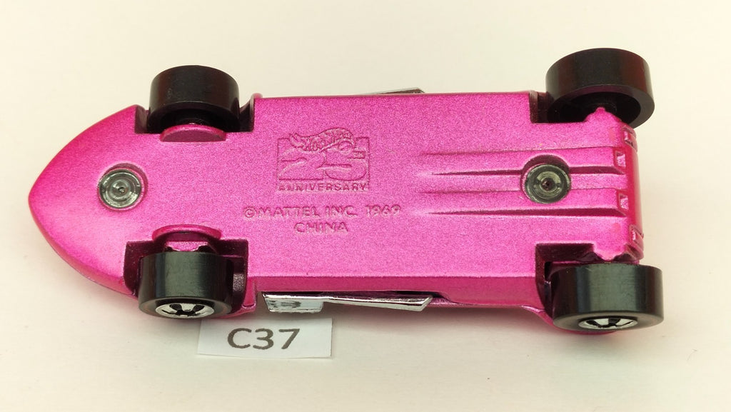 Voiture C37 Hot Wheels Twinmill REDLINE Vintage 25 Anniversary 1969 Magenta pink