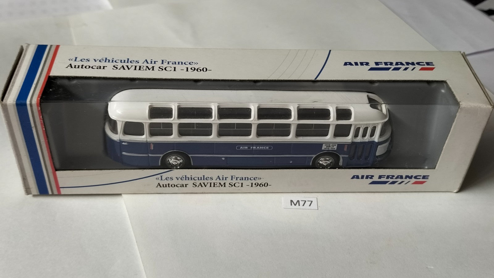 Norev M77 Car, Saviem S01 Air France Bus/Coach #528, boxed, 1960