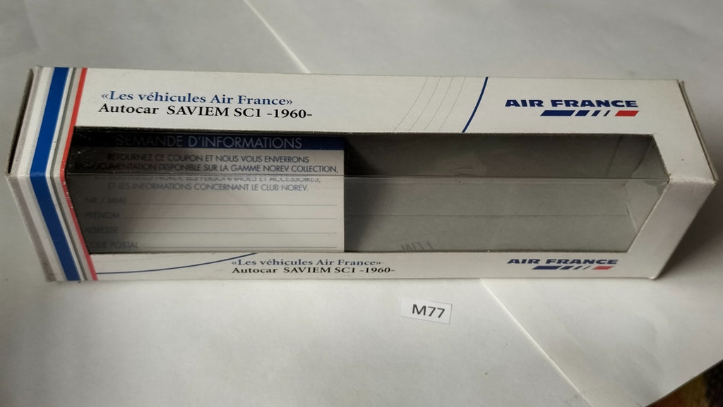 Norev M77 Car, Saviem S01 Air France Bus/Coach #528, boxed, 1960