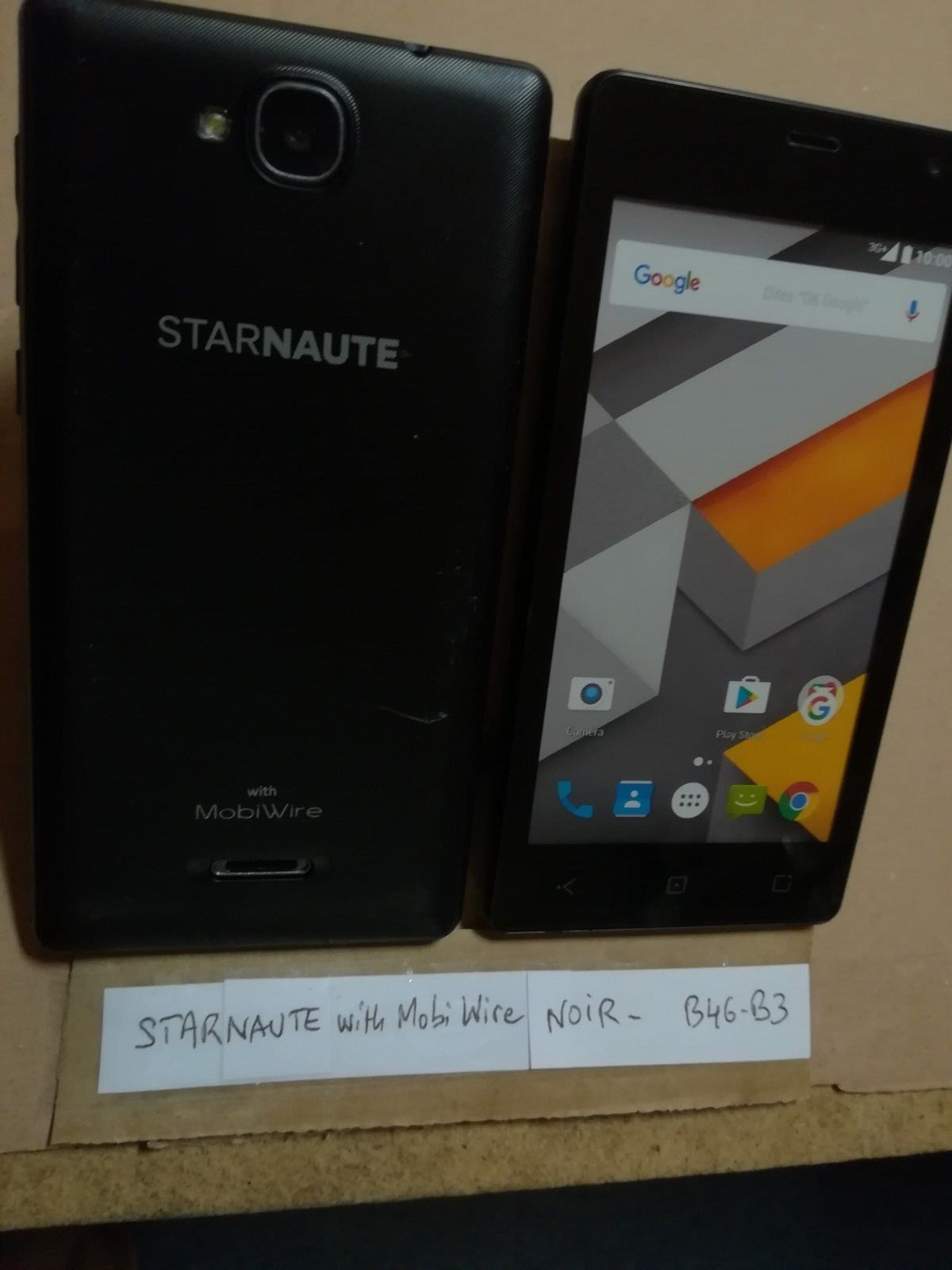 Dummy mobile phone, dummy smartphone No. B46B3 STARNAUTE with MobiWire, black