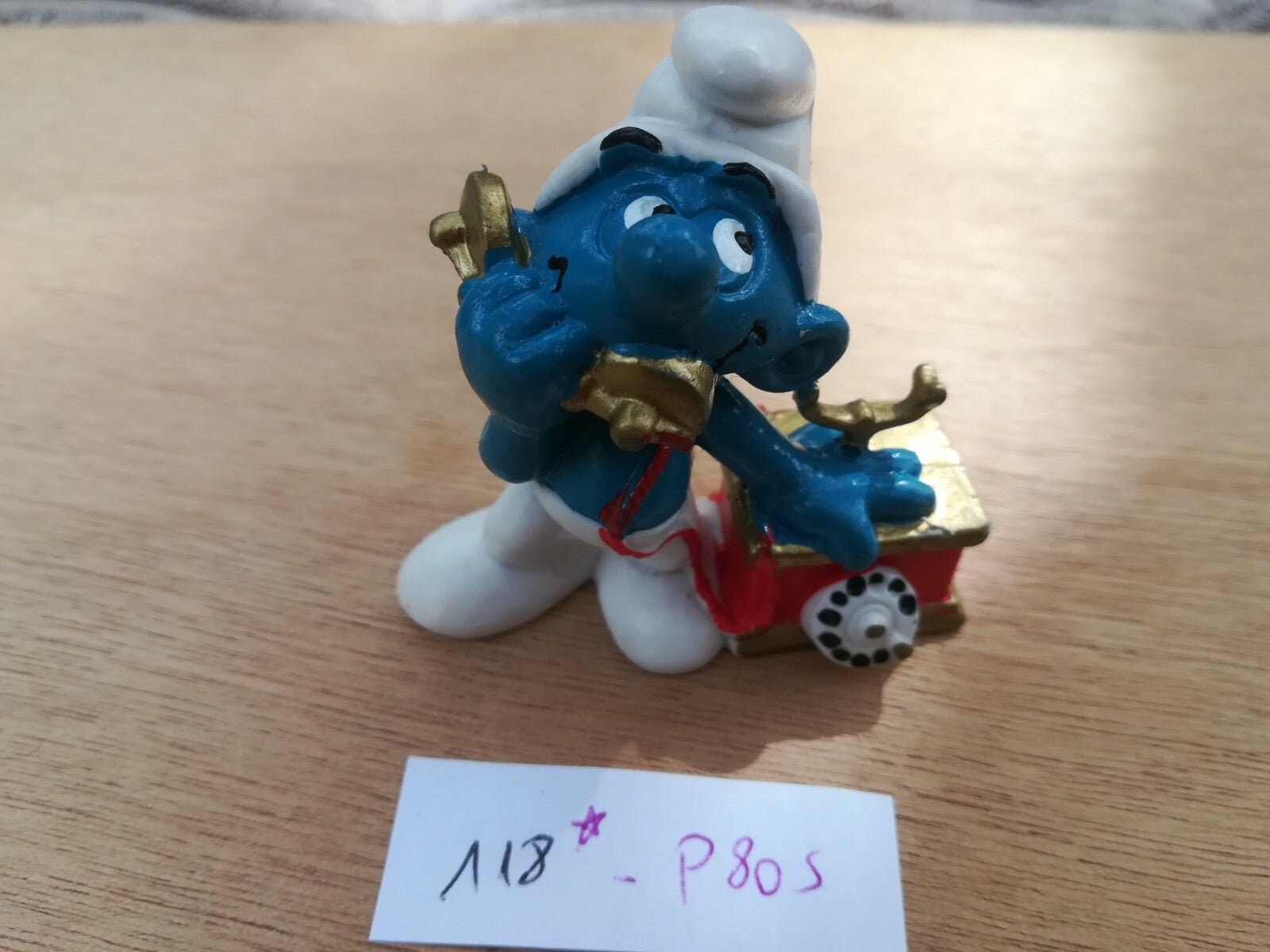 Smurf figurine 118*: Telephone - Portugal 1980 Schleich