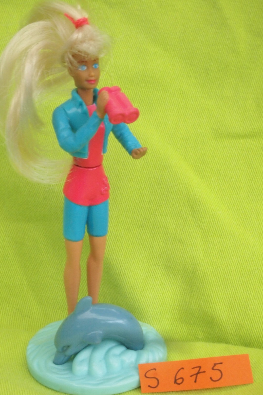 Doll S675: Mini Barbie McDonald USA 10cm Coast Guard/Base with Dolphin