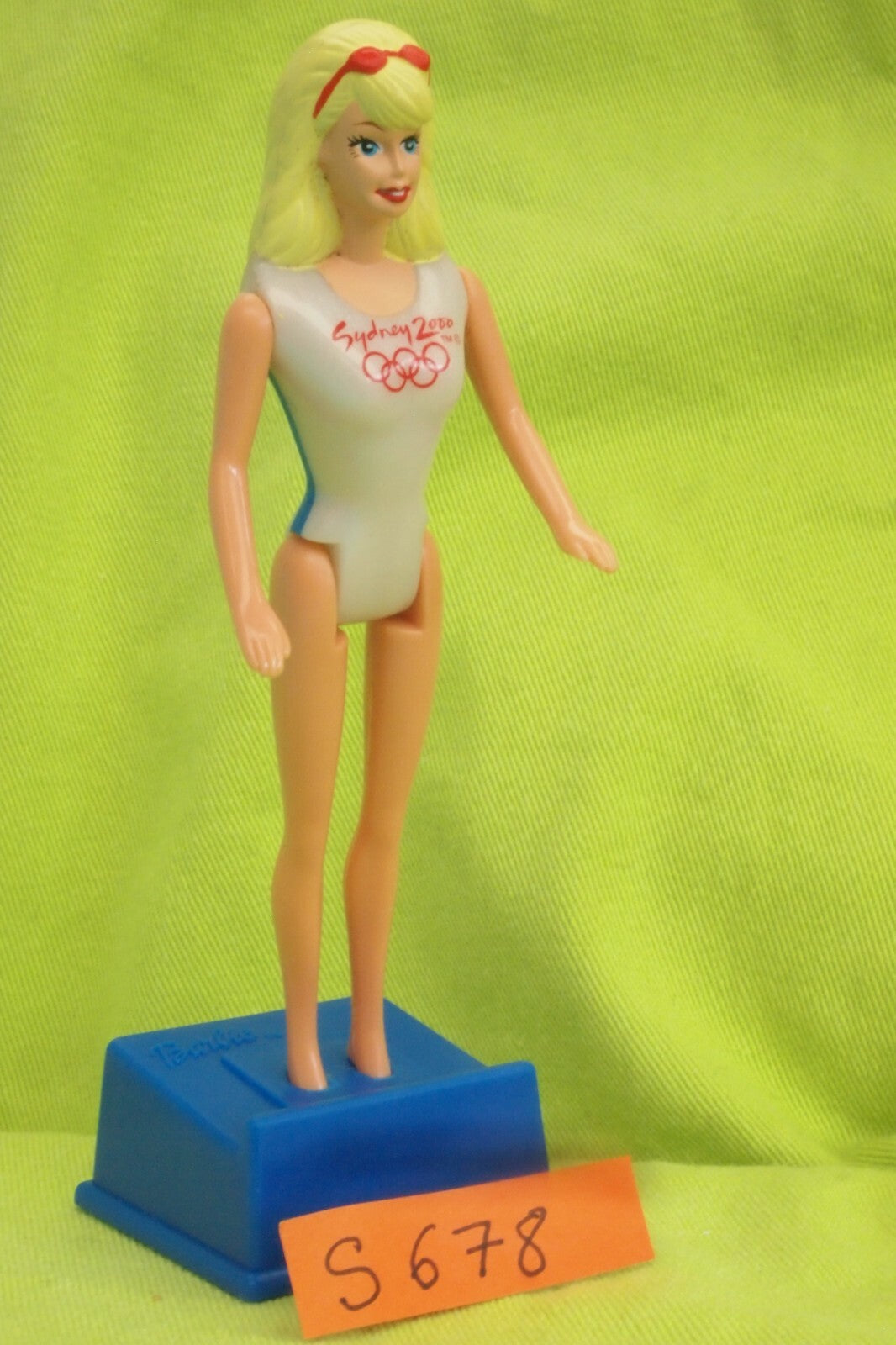 Doll S678: Mini Barbie McDonald USA 10cm Swimming Champion/Base 1999