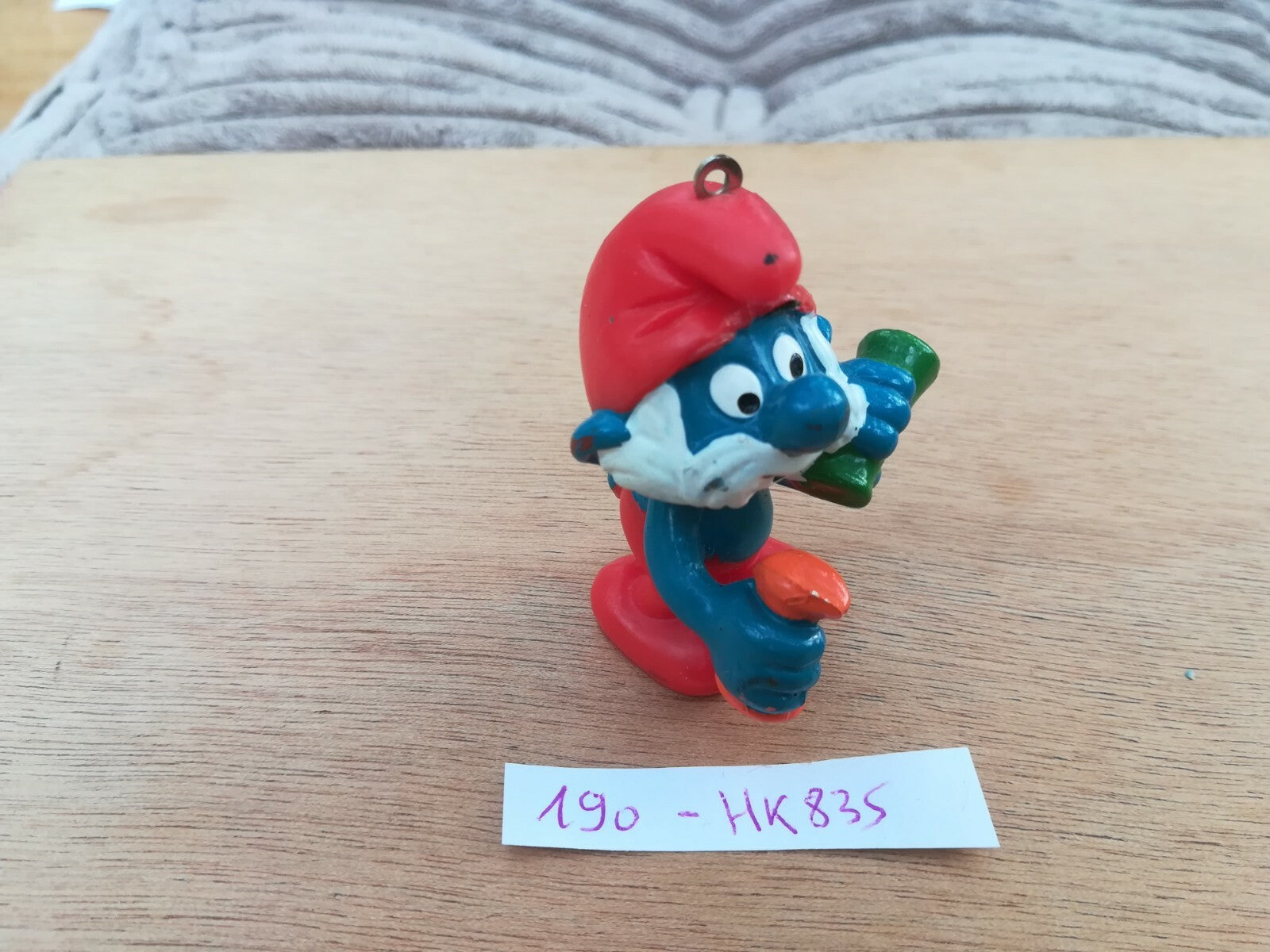 Grand Smurf figurine 190: Test Tube Researcher - HK 1983 Schleich smurf