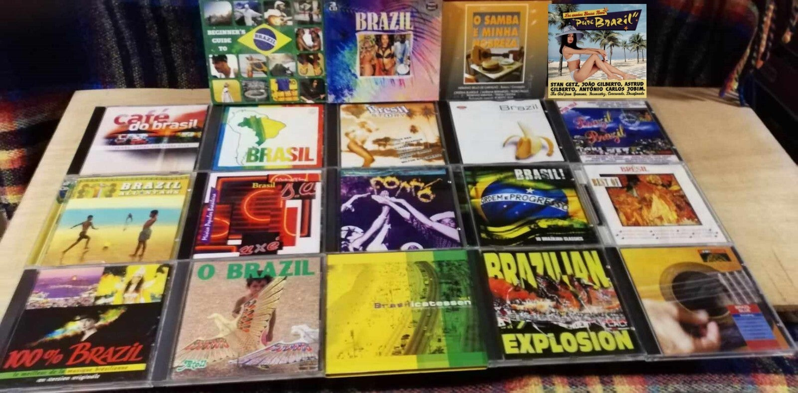 Lot Brazil No. 1: 19 CDs of samba, bossa nova, forro (including 2 double and 2 triple albums)