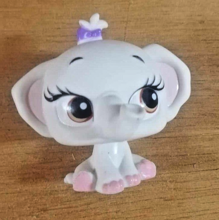 LITTLEST PETSHOP figurine: rare WHITE ELEPHANT