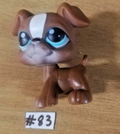 LITTLEST PETSHOP figurine: BOXER DOG #83 (dog)