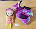 LITTLEST PETSHOP figurine: BLYTHE #B15 + motorcycle &amp; sidecar