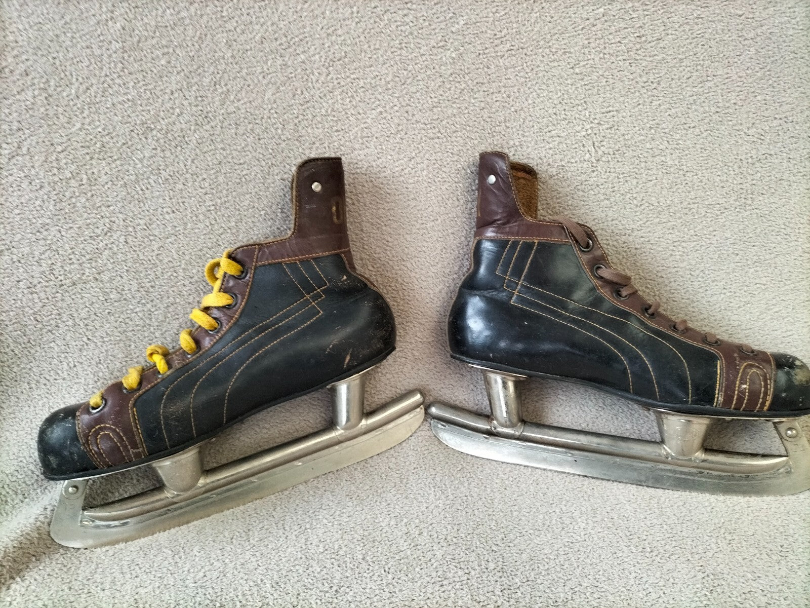 OKAY brand vintage leather ice skates