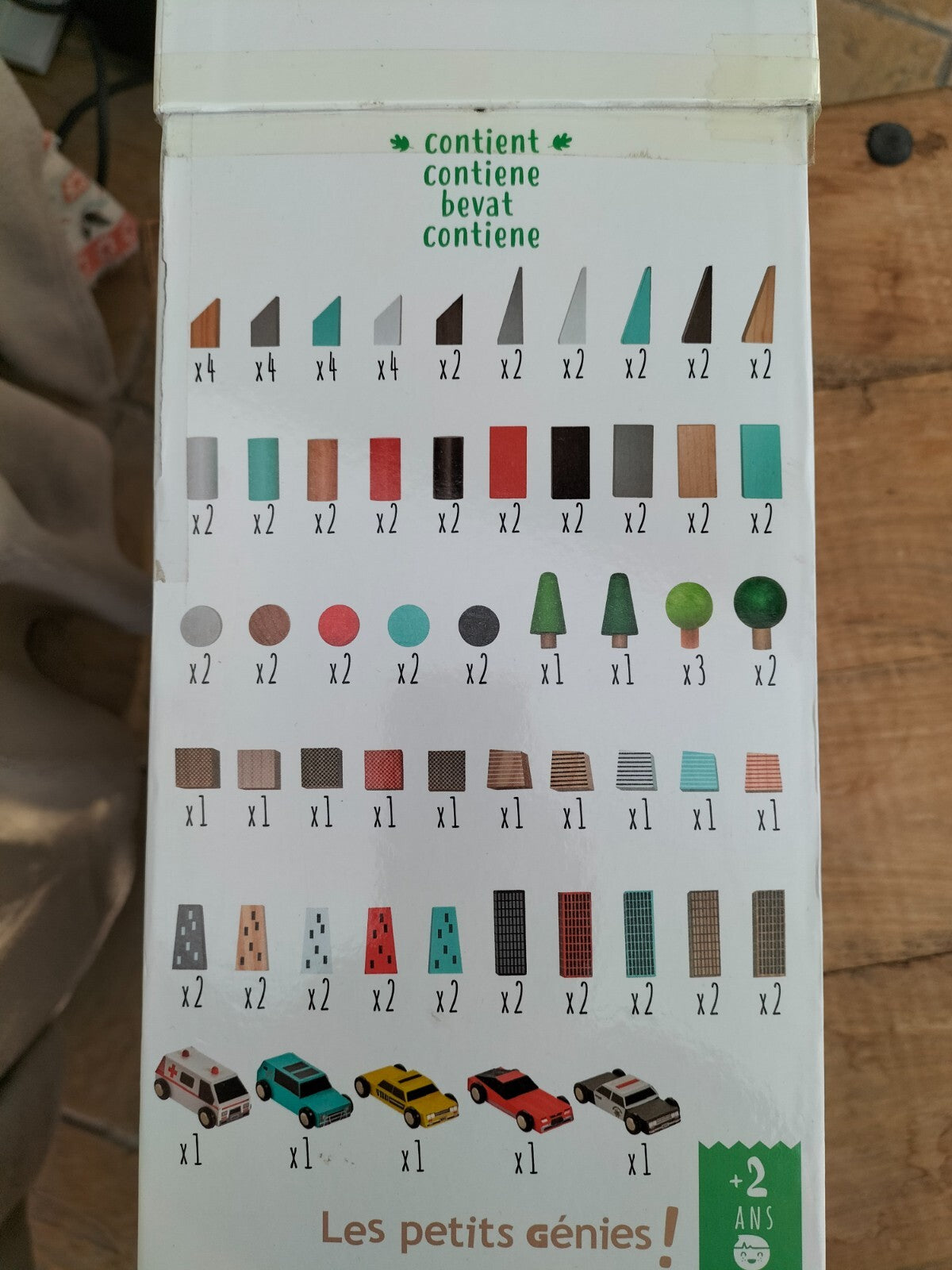 FLOYD City to Build: 100 Wooden Blocks and Vehicles