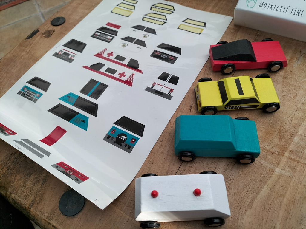 FLOYD City to Build: 100 Wooden Blocks and Vehicles