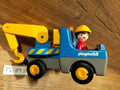 Playmobil 123: Blue Crane Backhoe Loader 6733