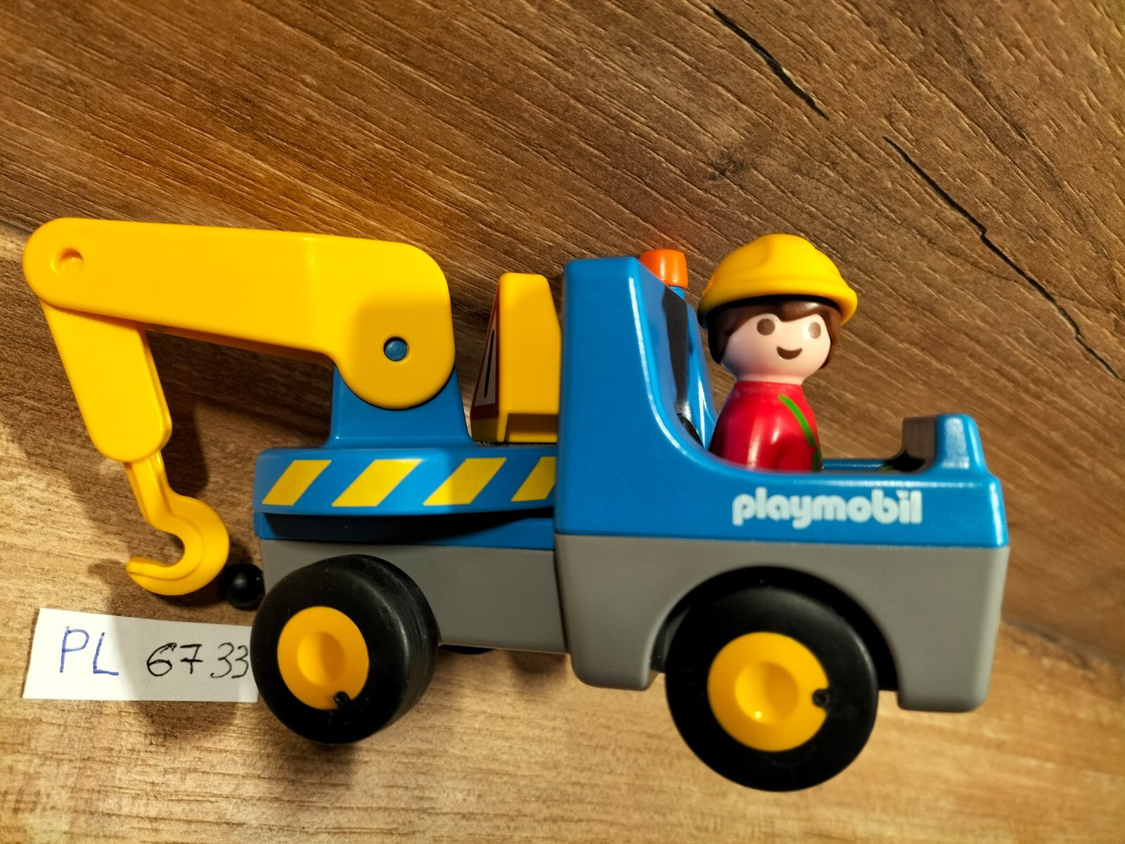 Playmobil 123: Blue Crane Backhoe Loader 6733