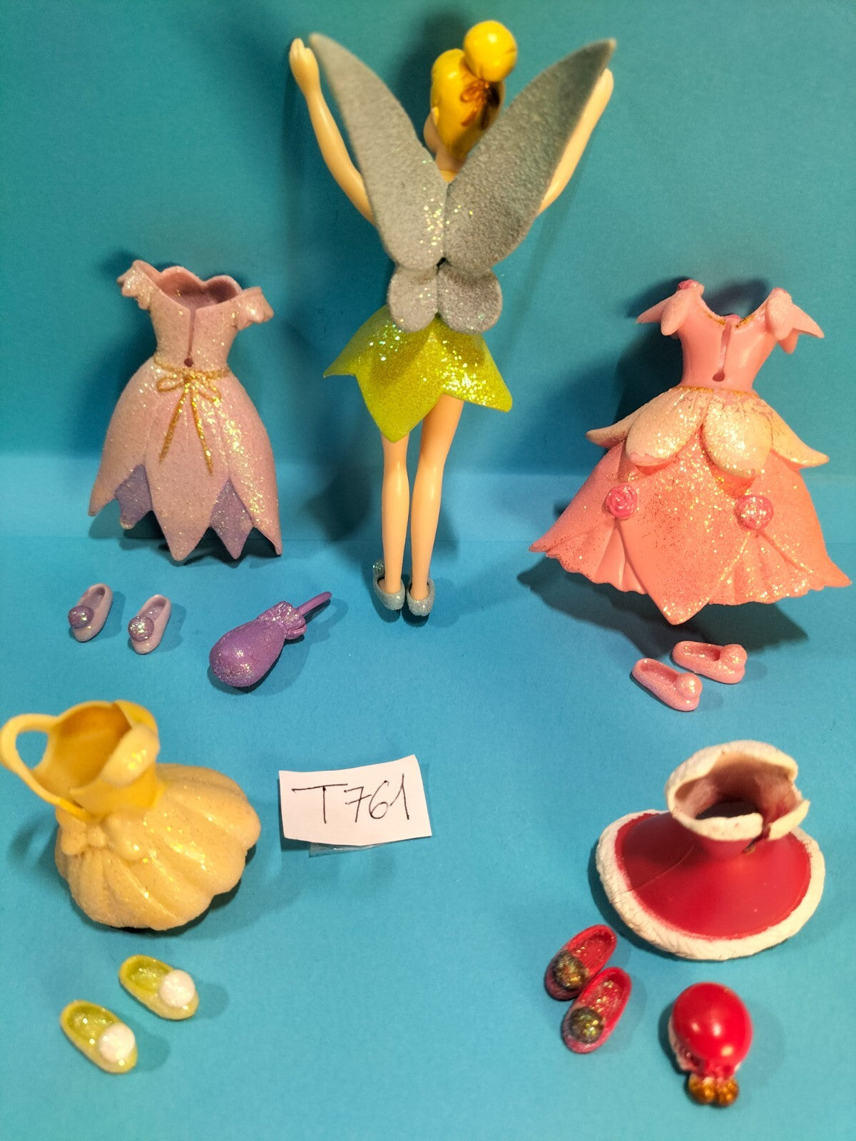 Tinker Bell Figurine T761 + Fashion Accessories Polly Pocket DISNEYLAND