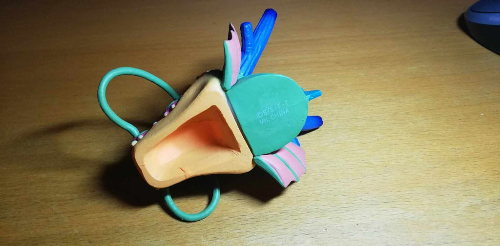 Figurine DBZ 007: Goku - Shenron head B/ST China 8.5cm Megahouse capsule neo