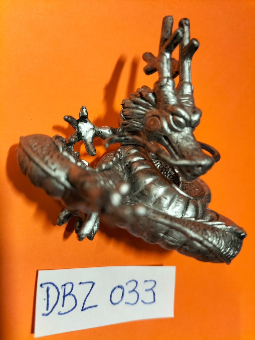 Figurine DBZ 033:Silver Shenron 5x6cm silver Gashapon B/S STA Dragonball Bandai