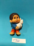 Figurine T920: Kiki &amp; Monchichi rabbit 5cm Sekiguchi Bully 1981