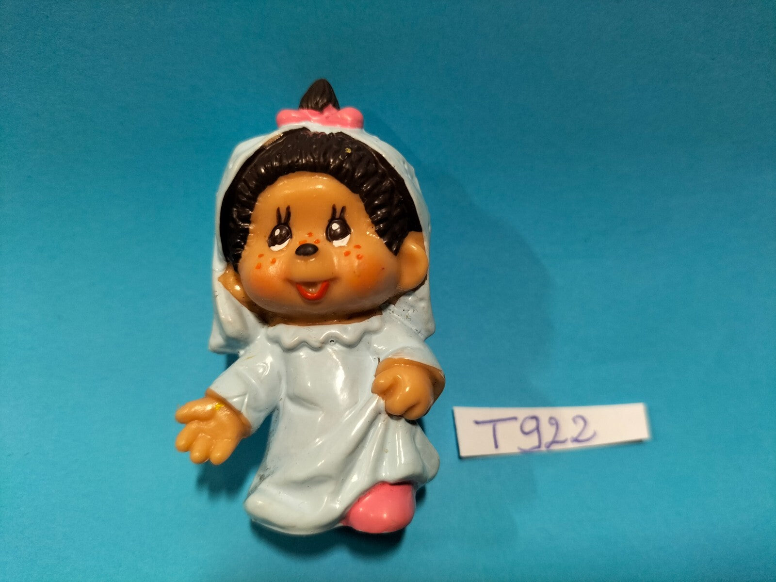 Figure T922: Kiki Bride Monchichi 5cm Sekiguchi Bully 1981
