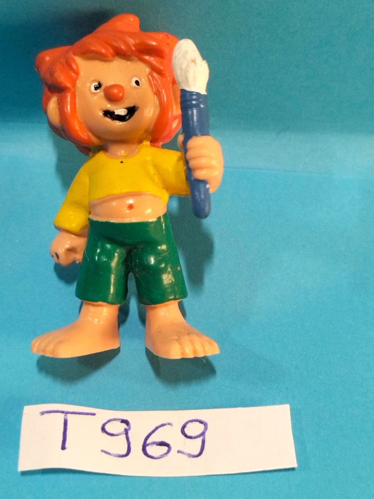 Figurine T969: Pumuckl, artist painter, 4.5cm, Bully, Germany, 1994