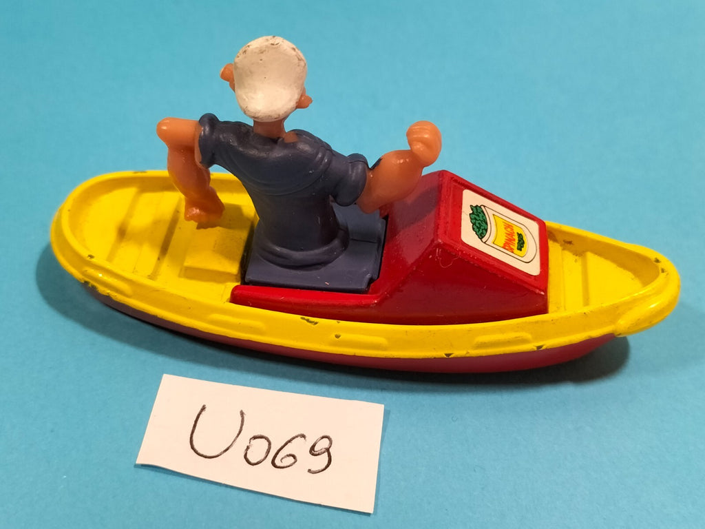 Figurine U069: Popeye on a Corgi boat 1980