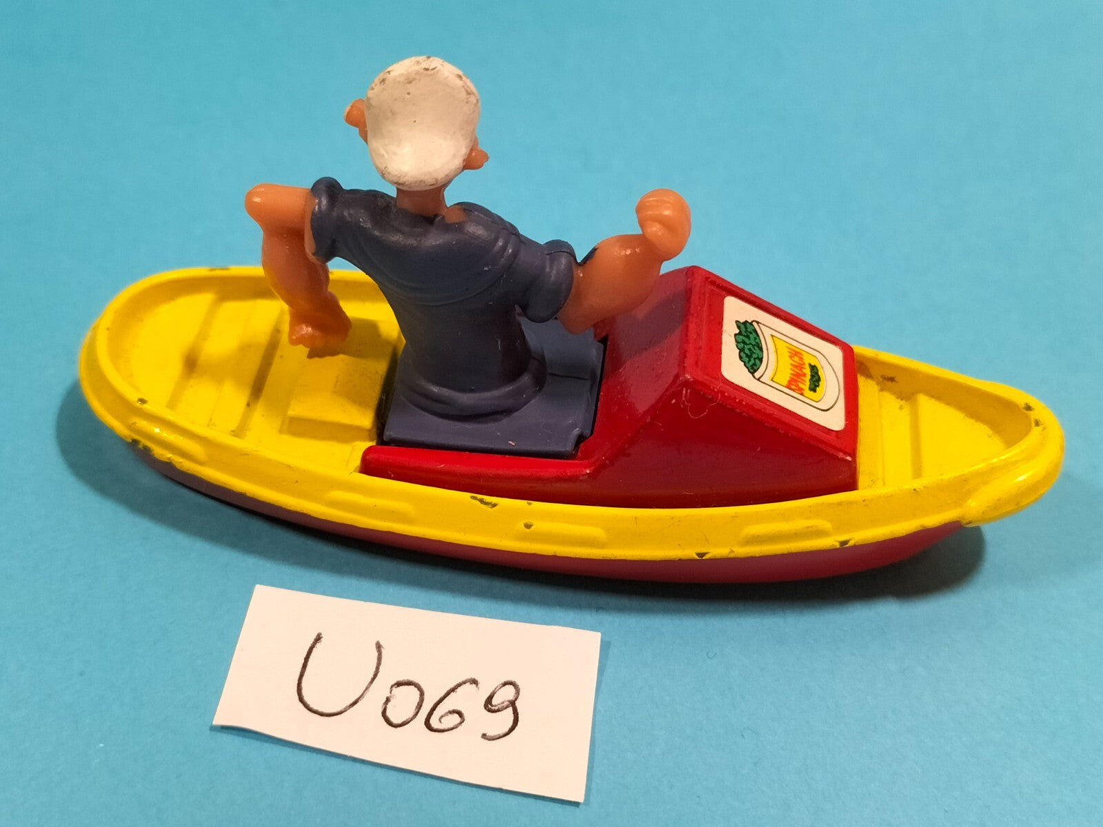 Figurine U069: Popeye on a Corgi boat 1980