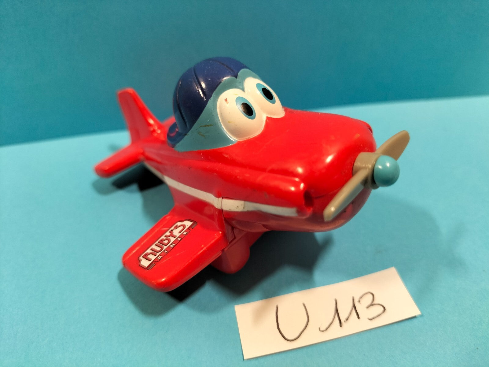 Figurine U113: Ruby's Diner 2000 Advertising Plane (Rare)
