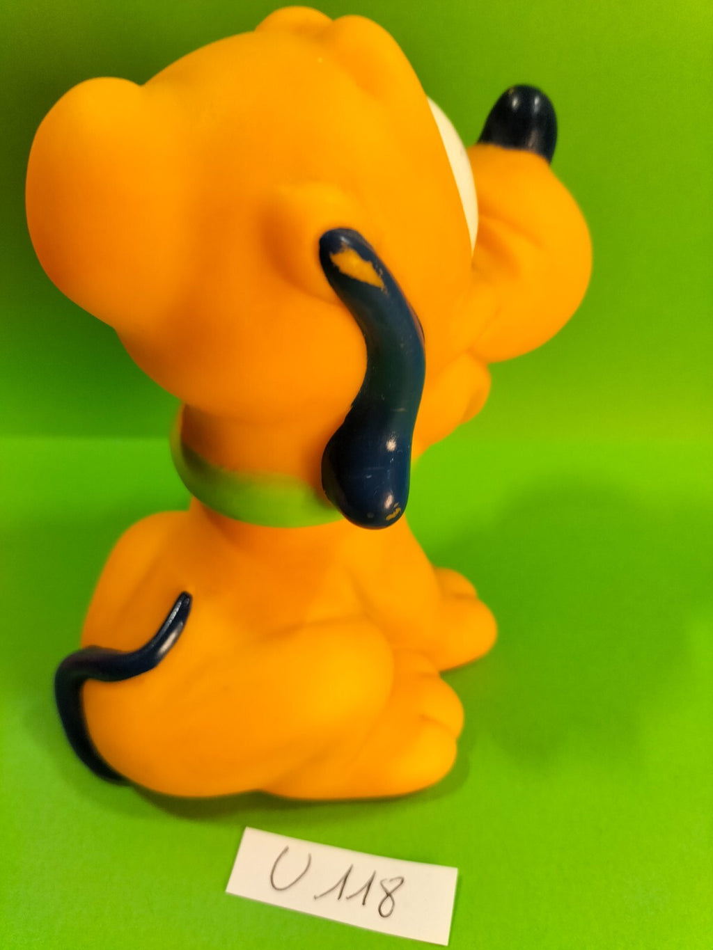 Figurine U118: Squeaky Pluto, Mickey Mouse's dog, Disney, 11cm, 1984