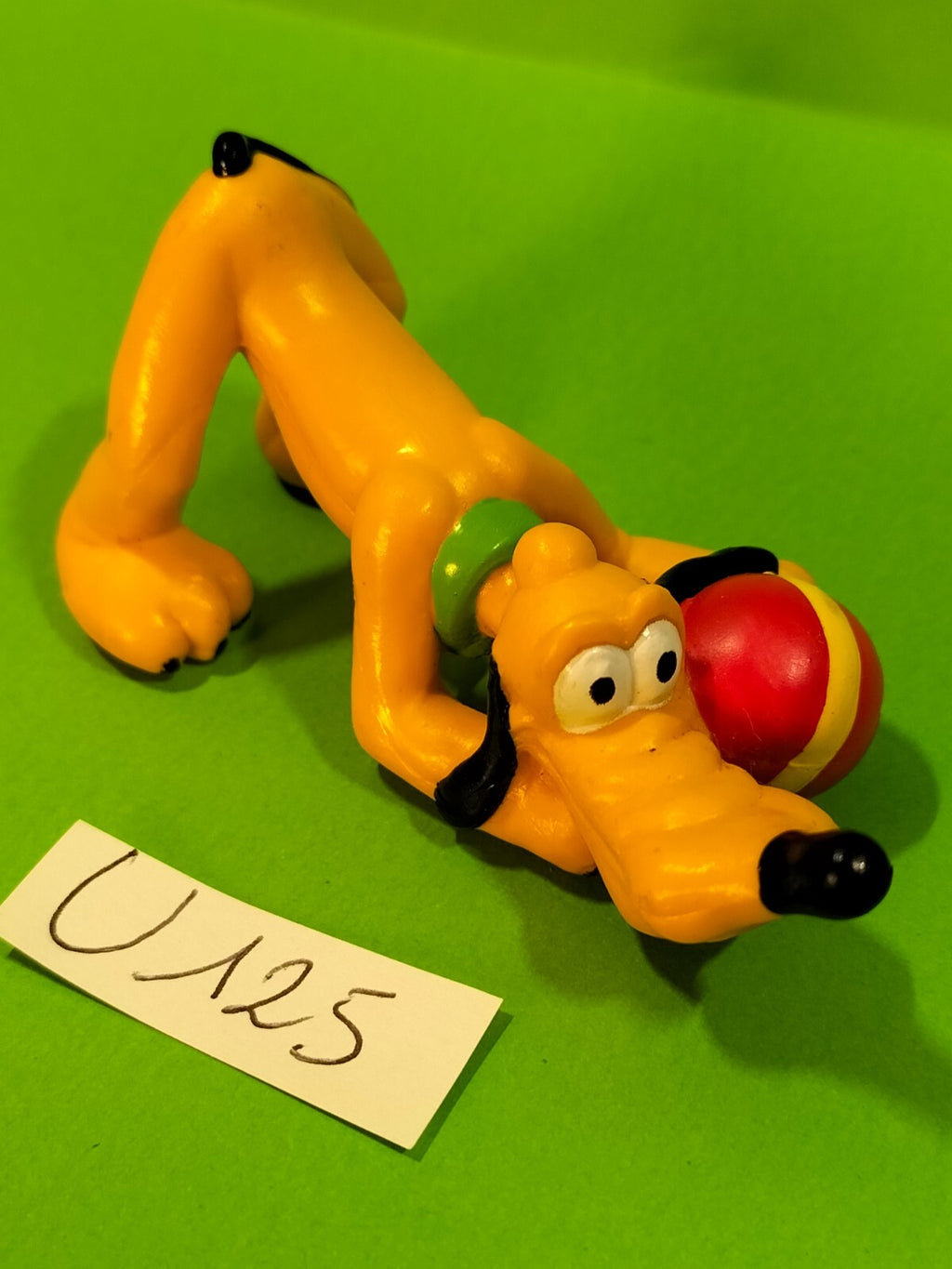 U125 Figurine: Pluto/Balloon - Mickey Mouse Dog Disney 7cm