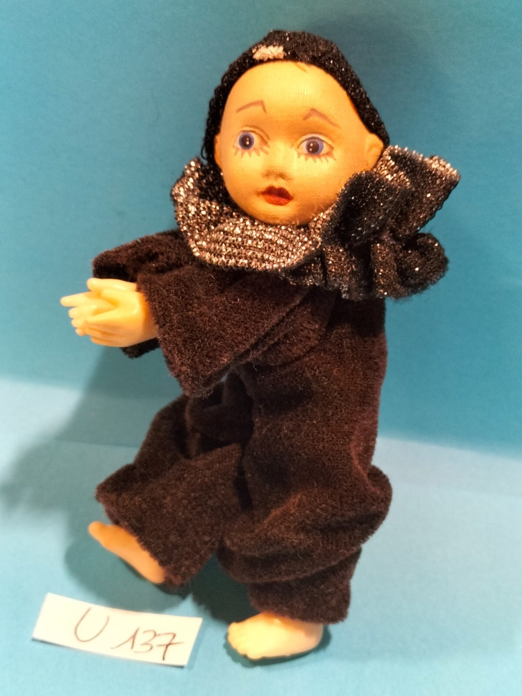 Figurine U137: Pierrot Clown 10cm with clip/clip