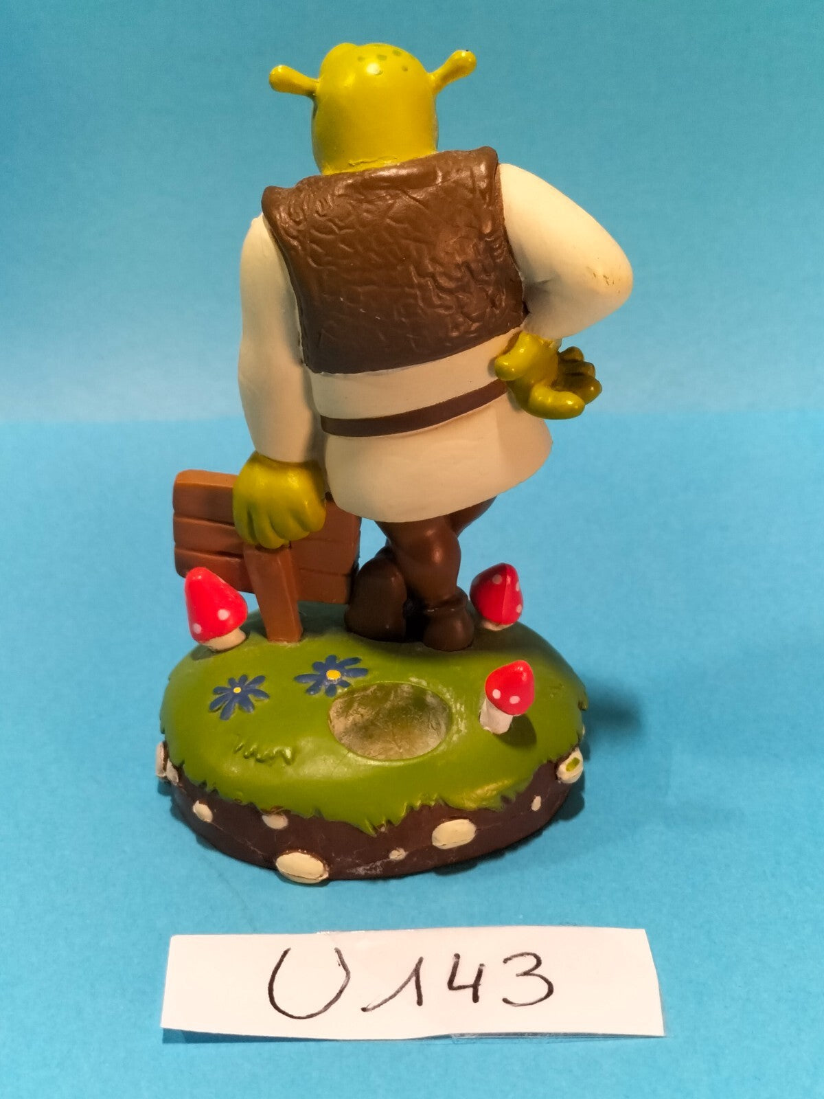 U143 Figurine: Shrek Dreamworks 6.5cm Birthday Candle Holder Cake Topper 2004