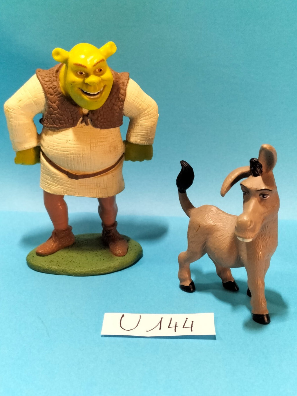 Figurine U144: SHREK 8cm + Donkey the donkey 5.5cm Dreamworks 2003