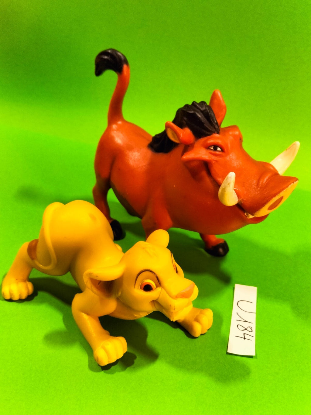 Figurine U184: Simba + Pumbaa Lion King Disney 6-7cm McDonald's